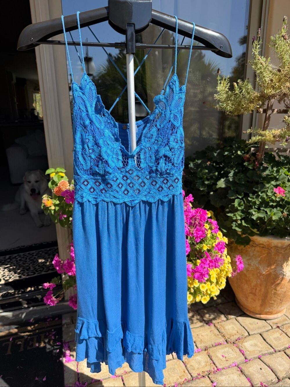 Free People strappy mini dress